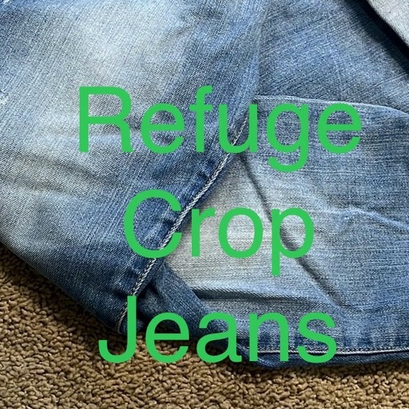 $8SALE Refuge Cropped Women's Juniors Relaxed Fit Size 7 Denim Jeans - Picture 2 of 14